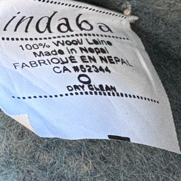 indaba Wool Small Kids Baby Racoon Bin Basket Made in Nepal - Picture 8 of 9